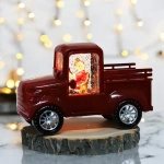 Сувенир с подсветкой «Сказочная машина» 15,5*7*9,5 см, Красный (работает от батареек LR44*3)