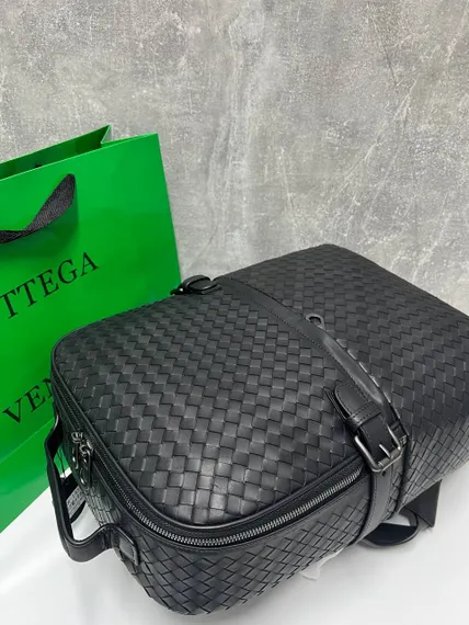 Рюкзак Bottega Veneta Intrecciato черный