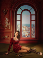 Платье-мини из бархата