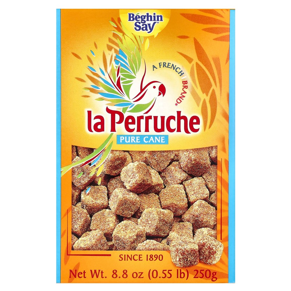 La Perruche, Кусочки необработанного тростникового сахара, 250 г (8,8 унции)