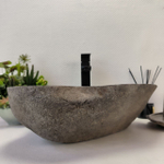 Раковина из речного камня RS63330 (41*40*14) 0122