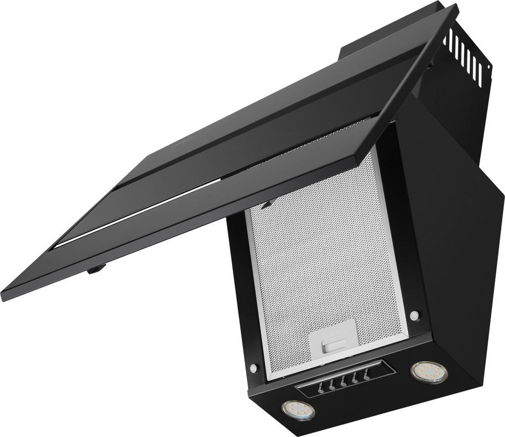 Каминная вытяжка Maunfeld BRIDGE 60 black glass black