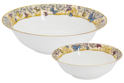 Обеденный сервиз 27 предметов на 6 персон Royal Crown Бабочки rc9-27/1ds-665h-n