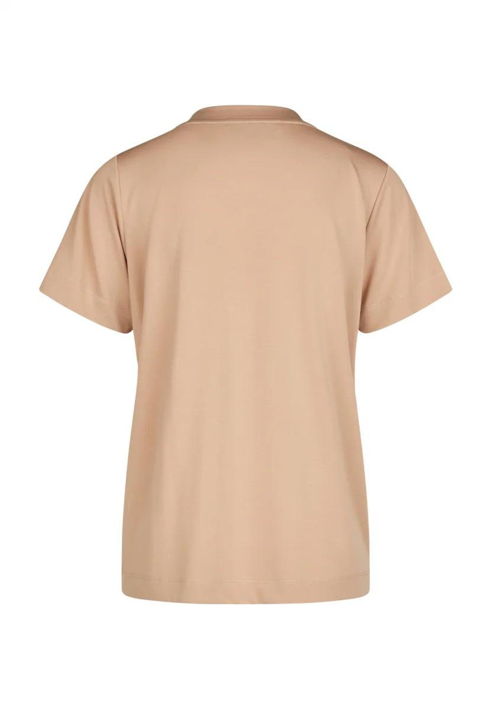 Футболка MARC AUREL 7509 бежевый лого стразы