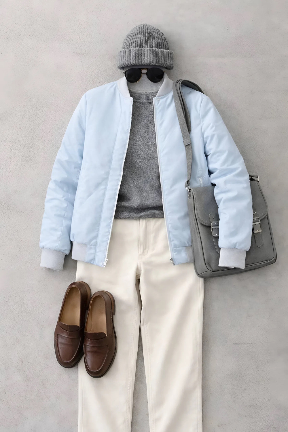 Бомбер женский демисезонный "HN-4" голубой