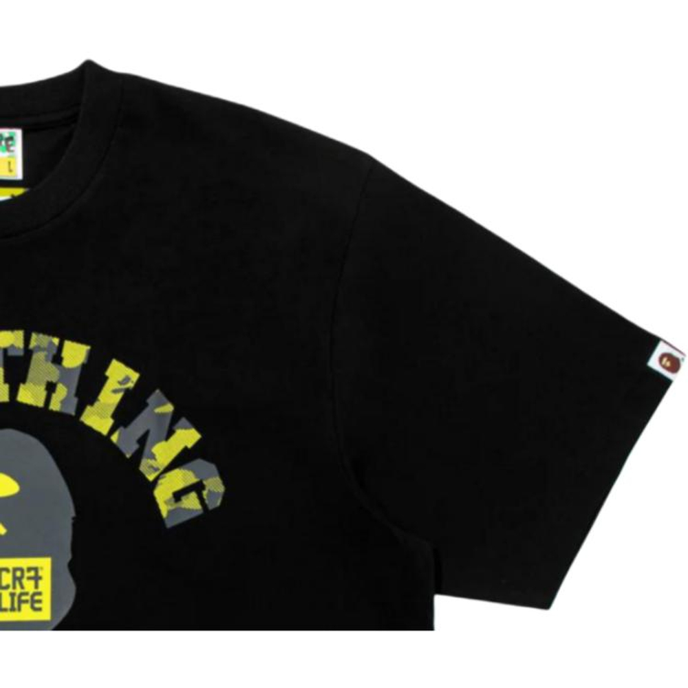 A Bathing Ape Bathing Ape Cr7 Life Футболка Regular Sleeve Bap Ss26 104 черный