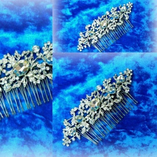 Гребешок горный хрусталь, жемчуг "Летто" (Итальянский дизайн)