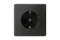 Розетка Systeme Electric ARTGALLERY с заземлением базальт 40210