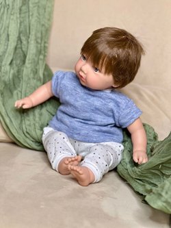 Кукла Marina and Pau 45 cм TEO мягконабивная в пакете (M755K)