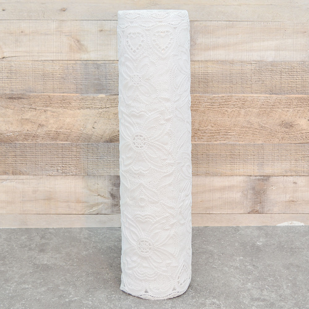 Салфетка ажурная в рулоне 50см*20м MONICA, белая, LSTJXL003A