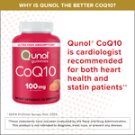 Qunol, коэнзим Q10, со вкусом насыщенного апельсина, 60 жевательных таблеток (50 мг в 1 таблетке)