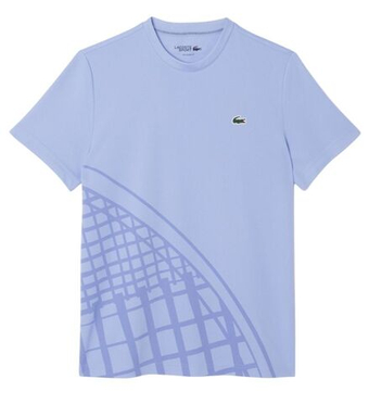 Мужская теннисная футболка Lacoste Ultra Dry Printed - purple