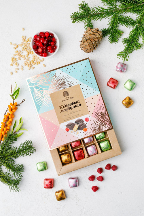 Кедровый марципан ассорти / 170 г / ТМ Сибирский кедр