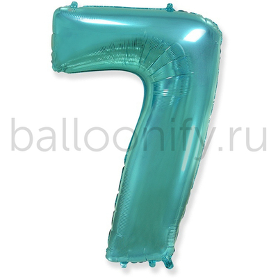 Шар ЦИФРА 7 Tiffany 40" 102 см