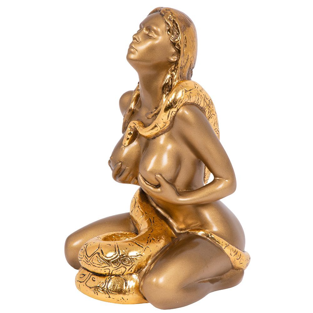 Скульптура Девушка со змеей Бронза