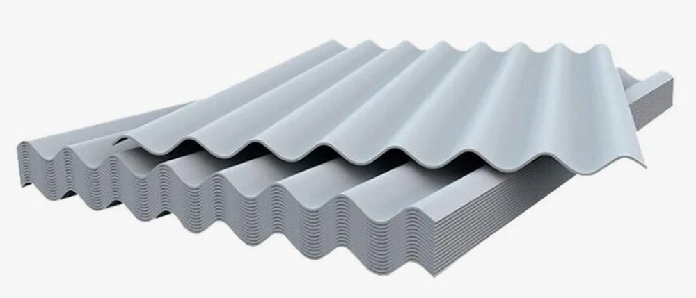 Шифер волнистый 8 волн 1,75*1,13м*5,8мм ГОСТ