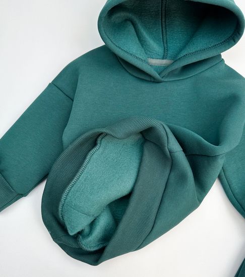 Комплект из футера с начесом, Ель