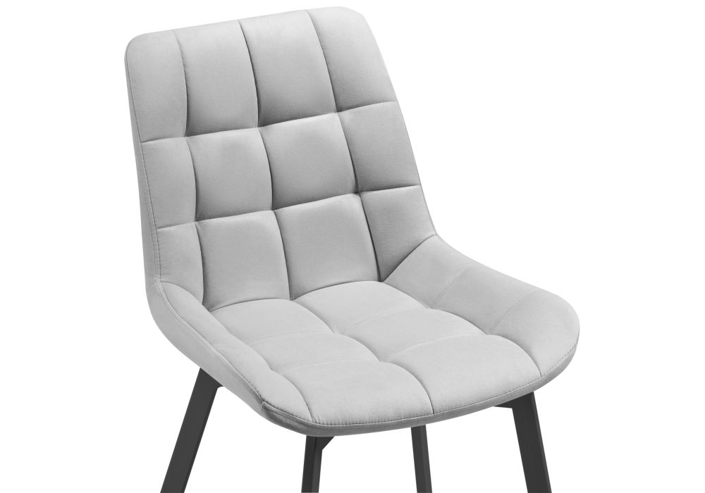 Стул на металлокаркасе Челси черный / светло-серый