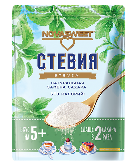 Подсластитель столовый "Новасвит Стевия" 2х, 200 г.