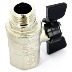 Кран BUGATTI НН 1/2" бабочка OREGON серия 327, полный проход