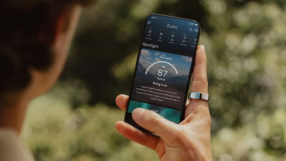 Умное кольцо Oura Ring 4 – Brushed Silver (Матовое серебро)