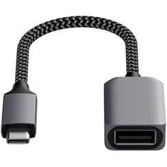 Переходник Satechi USB Type-C - USB 3.0 0.1 м (ST-UCATCM) серый космос