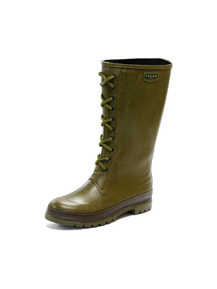 Сапоги резиновые охотничьи Балканский охотник Tigar (зеленые)