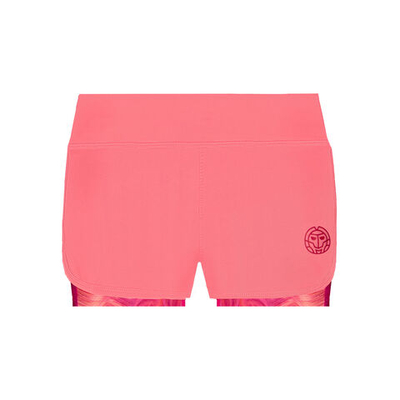 Женские теннисные шорты BIDI BADU Chidera Tech 2in1 Shorts Women - Pink, Multicoloured