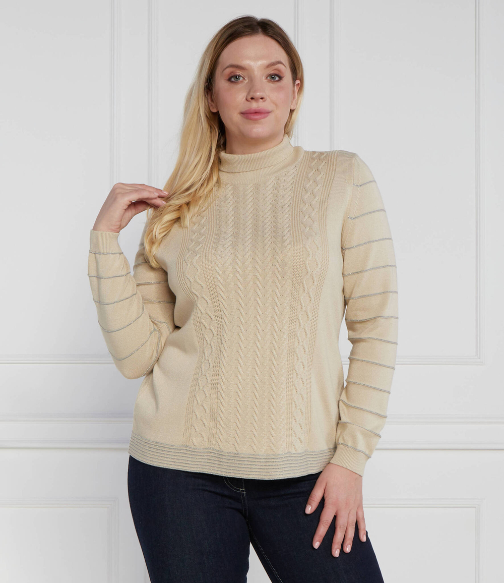 Гольф plus size Persona by Marina Rinaldi - бежевый(1364182)