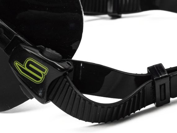 Маска Salvimar Incredibile черный силикон/прозрачные линзы