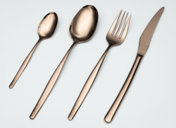 Набор столовых приборов на 6 персон 24 предмета Belo Inox Bali медный