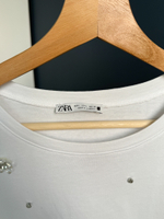 Хлопковая футболка Zara, L