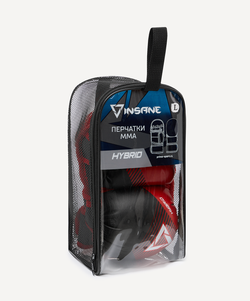 Перчатки MMA HYBRID, красный