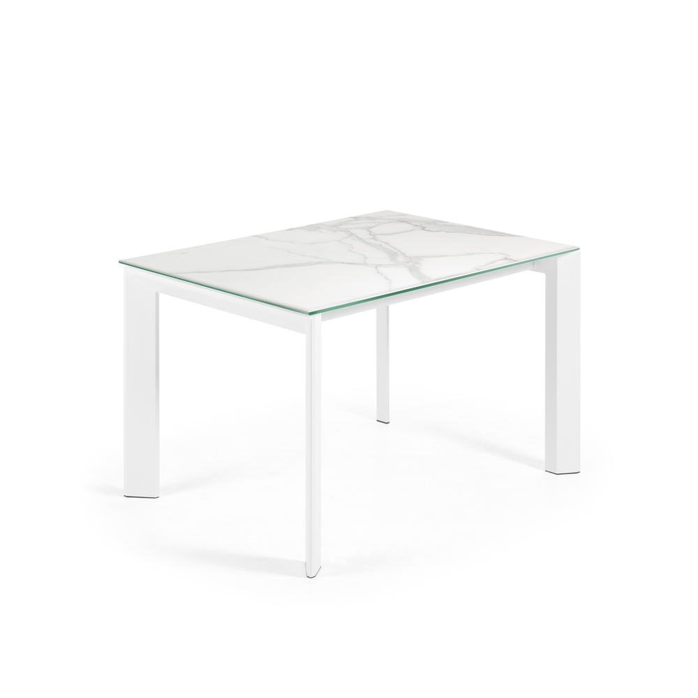 Стол Atta с белыми ножками 120(180)x80 см