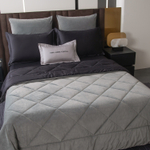 Комплект постельного белья на резинке Сатин Velvet Premium с Одеялом VPR004