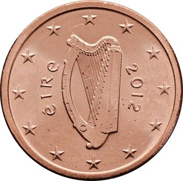 1 евроцент 2012 Ирландия (1 euro cent)