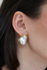Серьги Pearl в цвете золото