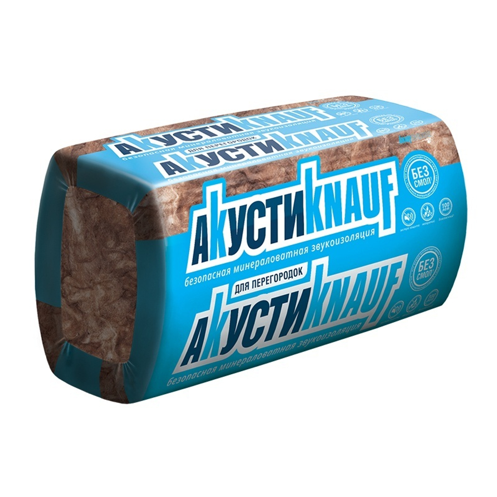 Утеплитель АкустиKnauf, 1230х610х50 мм (16 шт.)