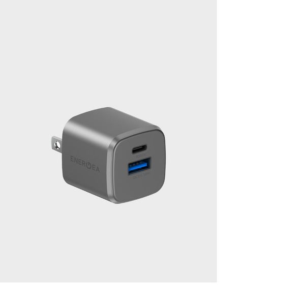 Сетевое зарядное устройство Energea AmpCharge 20W, Темно-серый | Gunmetal