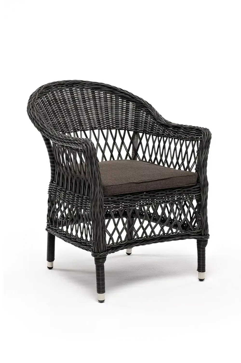 "Сицилия" плетеный стул из искусственного ротанга, цвет графит