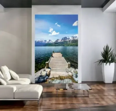 Фотообои "Симфония" бумажные Природа Норвегии 140*200 см.