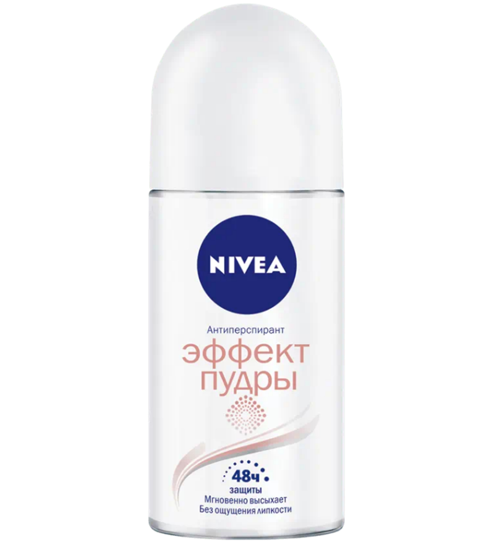 Nivea део шарик женский эффект пудры 50 мл. 6*30
