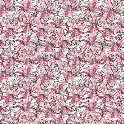 Абстрактный паттерн - Лилии