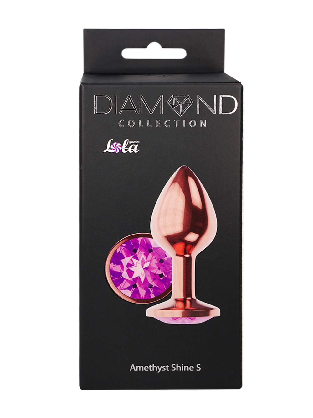 Анальная Пробка Diamond Amethyst Shine S Розовое Золото 4025-01lola