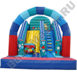 Детский надувной батут-горка "Серпантин"