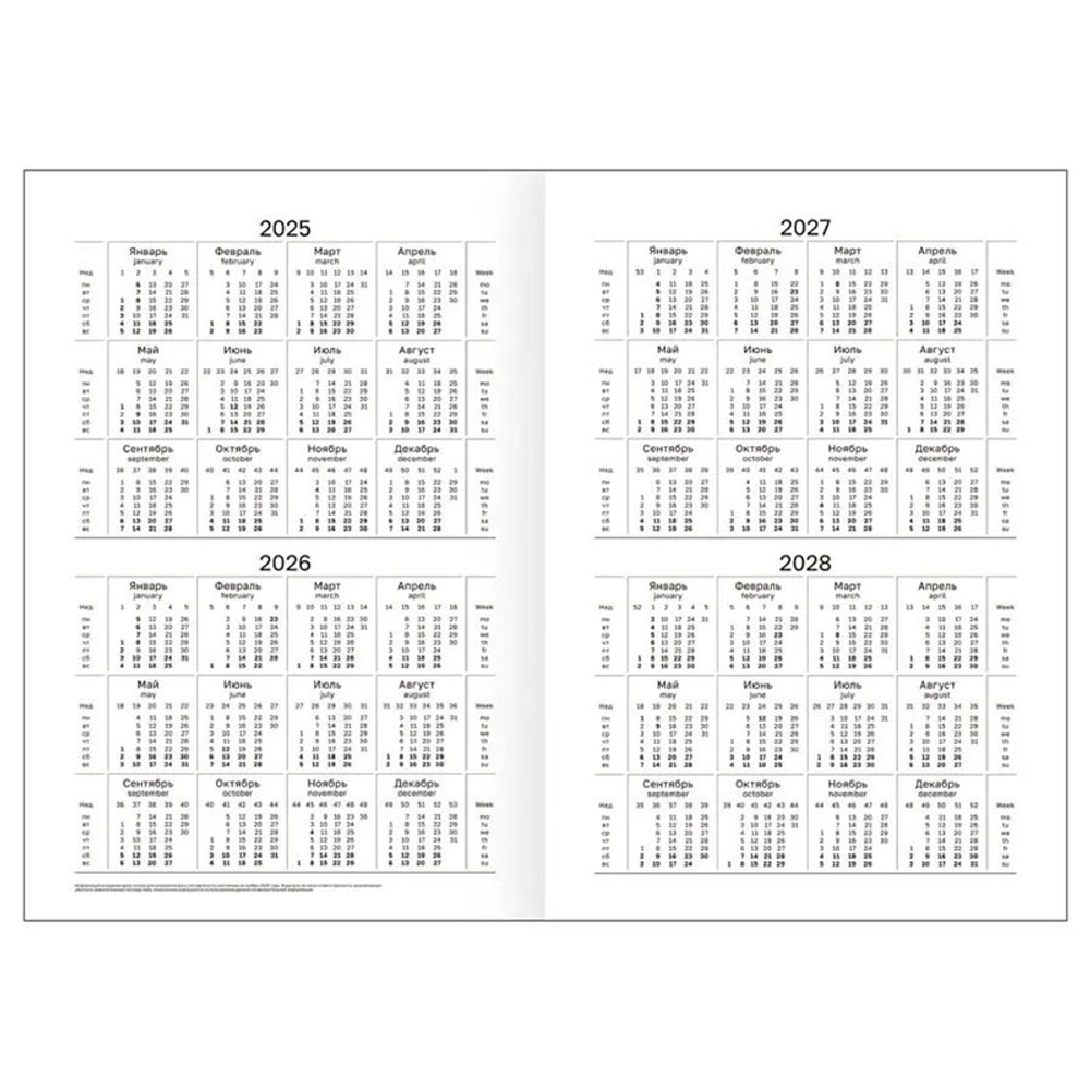 Ежедневник BG "БУМВИНИЛ" А5, недатированный, 160 листов, черный