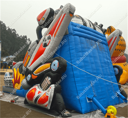 Коммерческий надувной батут "Робот" 13.5*7*9 м