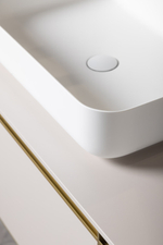 Раковина-чаша кориан прямоугольная матовая, Slim 600*400*130