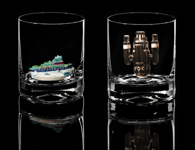 Подарочный набор. Бокалы для виски "Покорители Арктики".