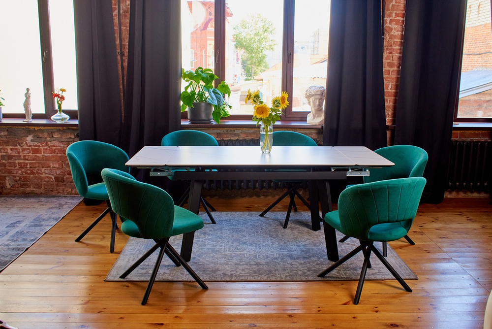 Татами-С (Кубика) Стол обеденный раскладной 1200/1400мм (+300мм, +300мм)